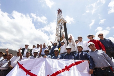 El presidente Evo Morales visit&oacute; trabajos de perforaci&oacute;n del pozo Huacaya 2